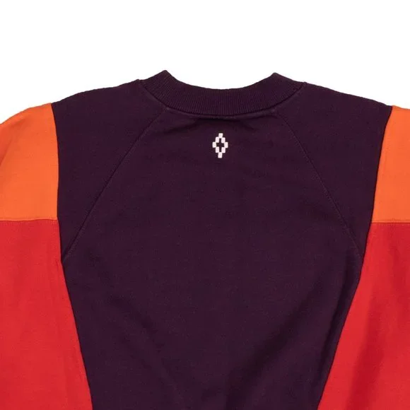 MARCELO BURLON Multicolored Block Color Over Crewneck Size M $535